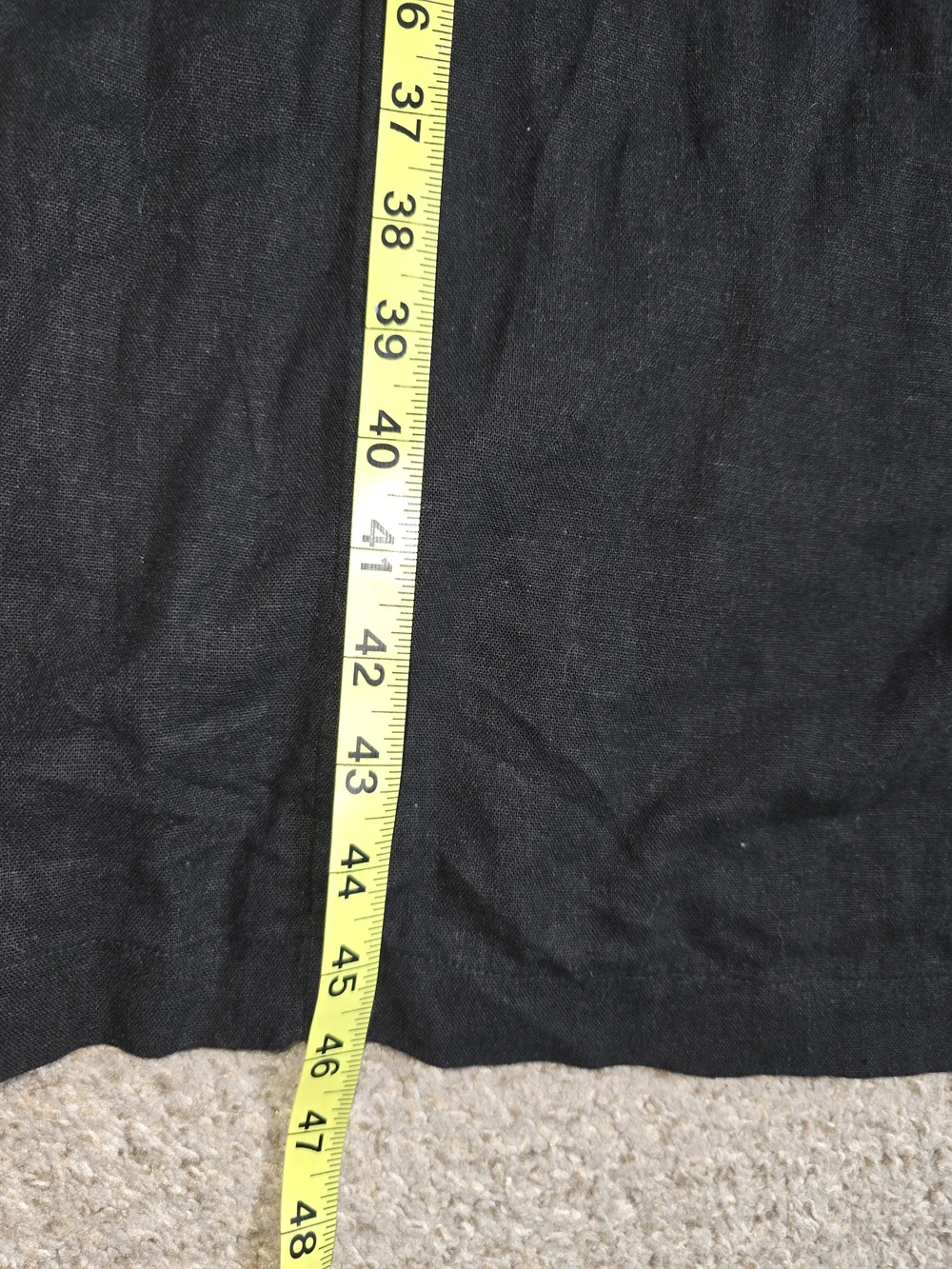 Old Navy Linen Black Square-Neck Midi Dress - Size Large